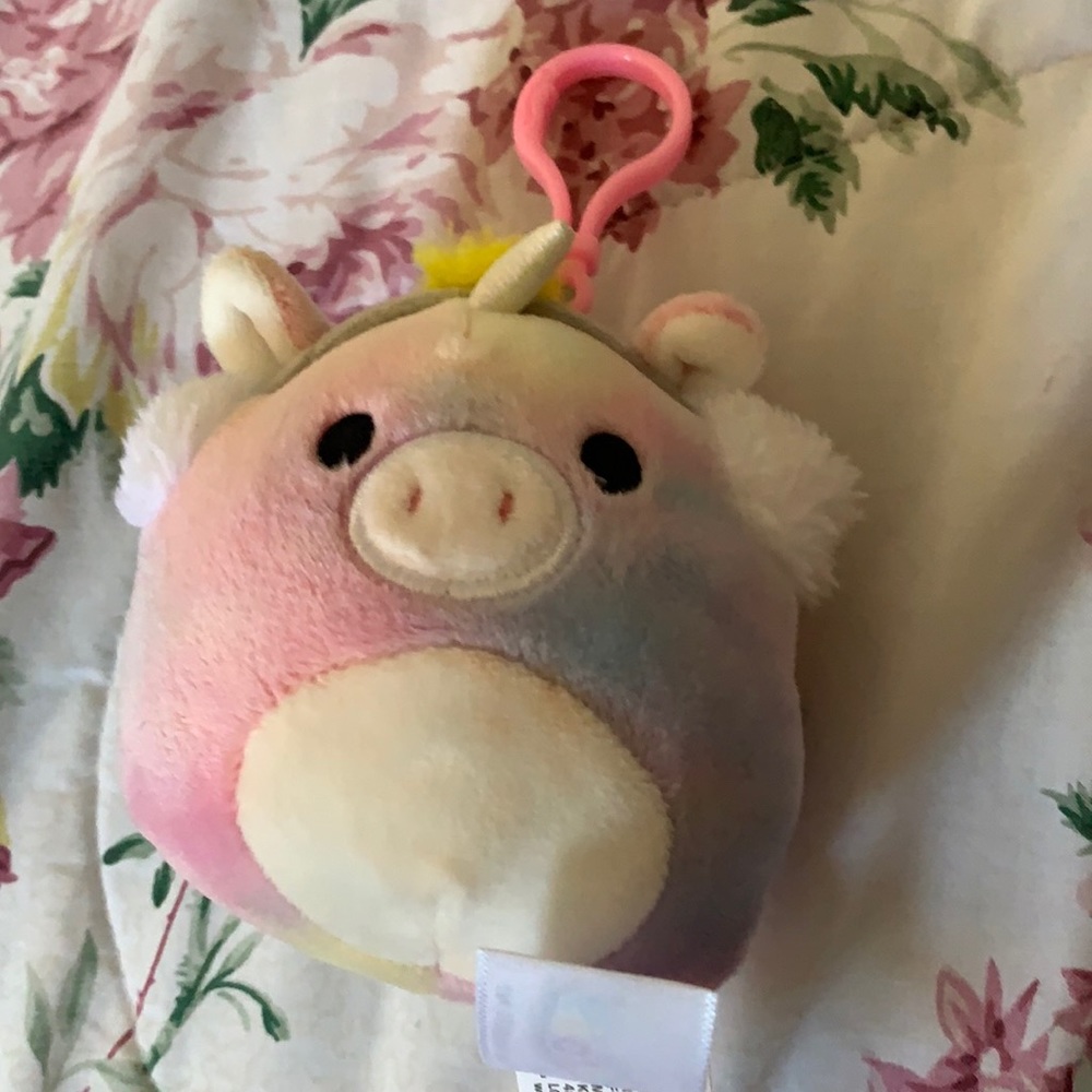 unicorn squishmallow keychain